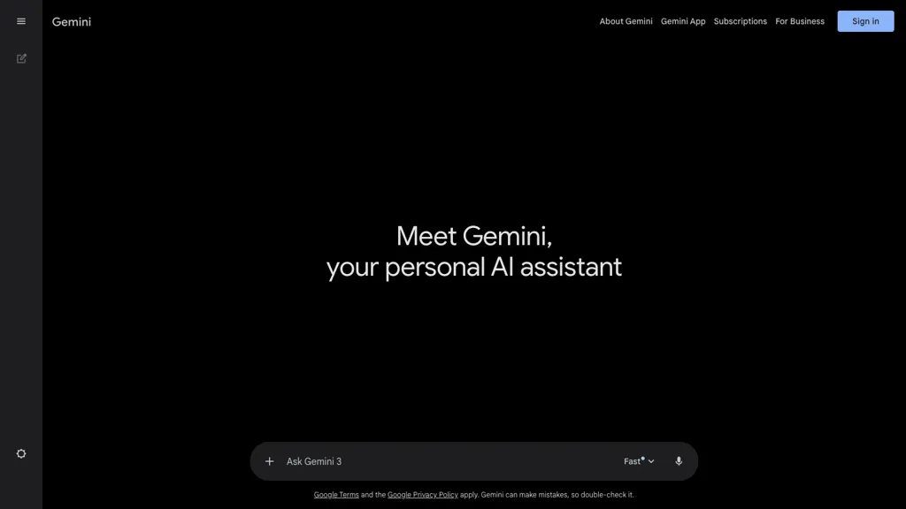 Google Gemini screenshot