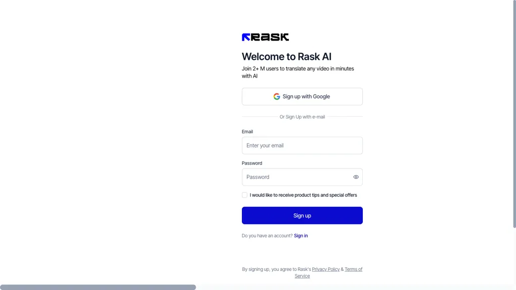 Rask AI screenshot