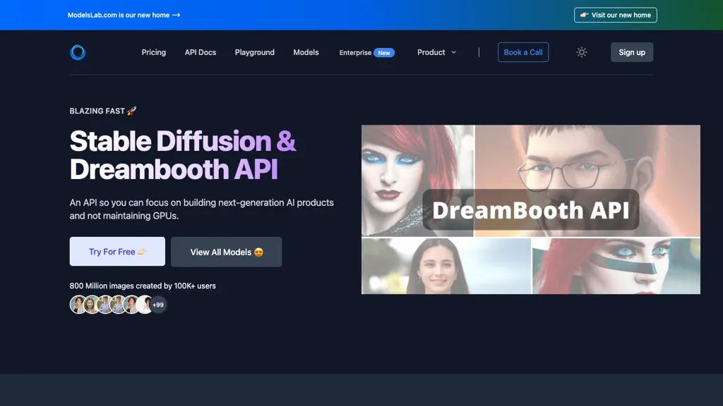 stablediffusion api screenshot