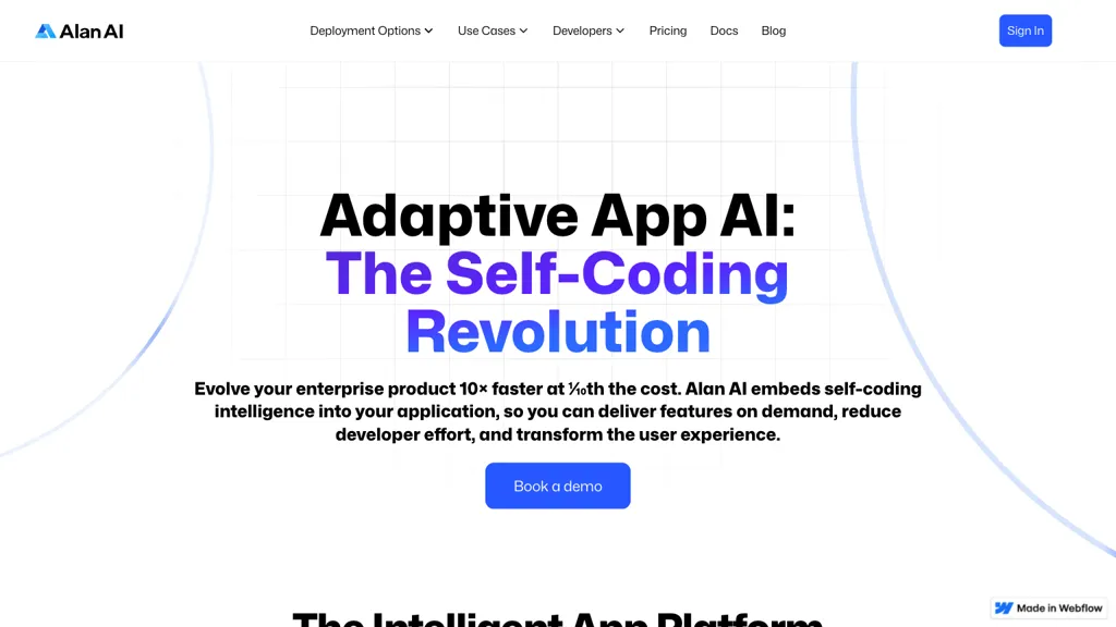 Alan AI Platform screenshot
