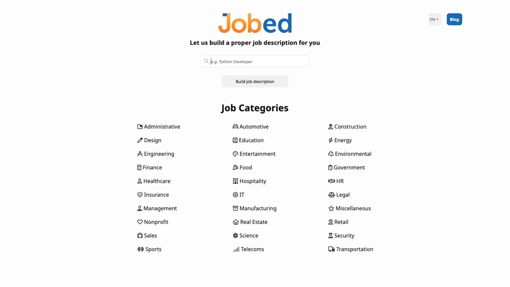 Jobed screenshot