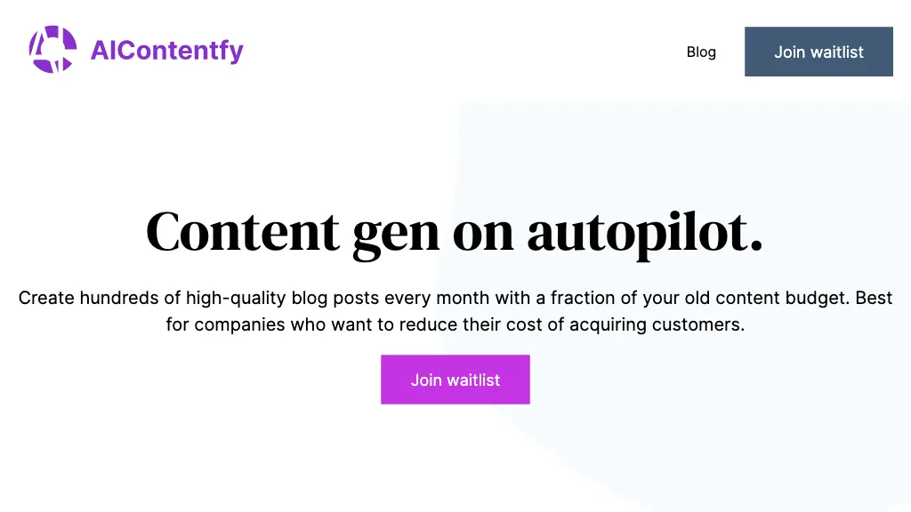 AIcontentfy screenshot