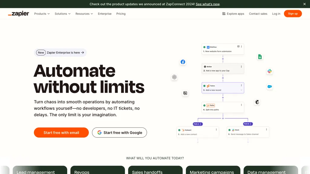 Zapier screenshot