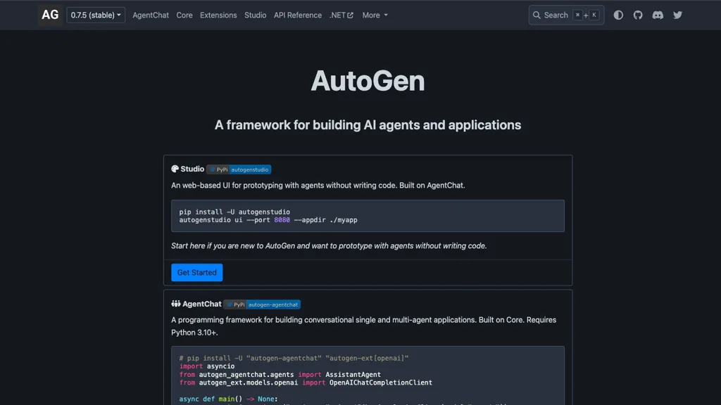 AutoGen screenshot