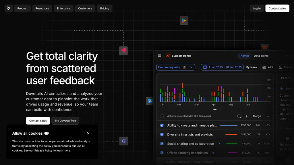 Dovetail screenshot