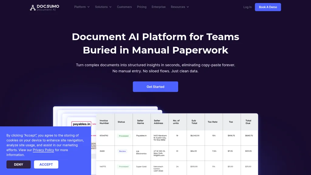 Docsumo screenshot