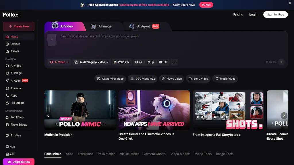 Pollo AI screenshot