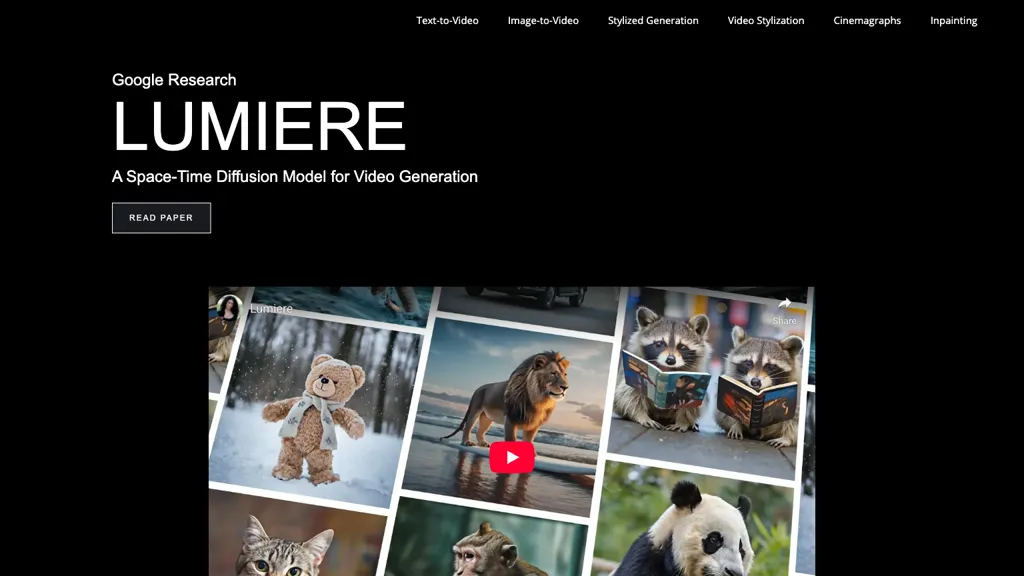 Lumiere screenshot