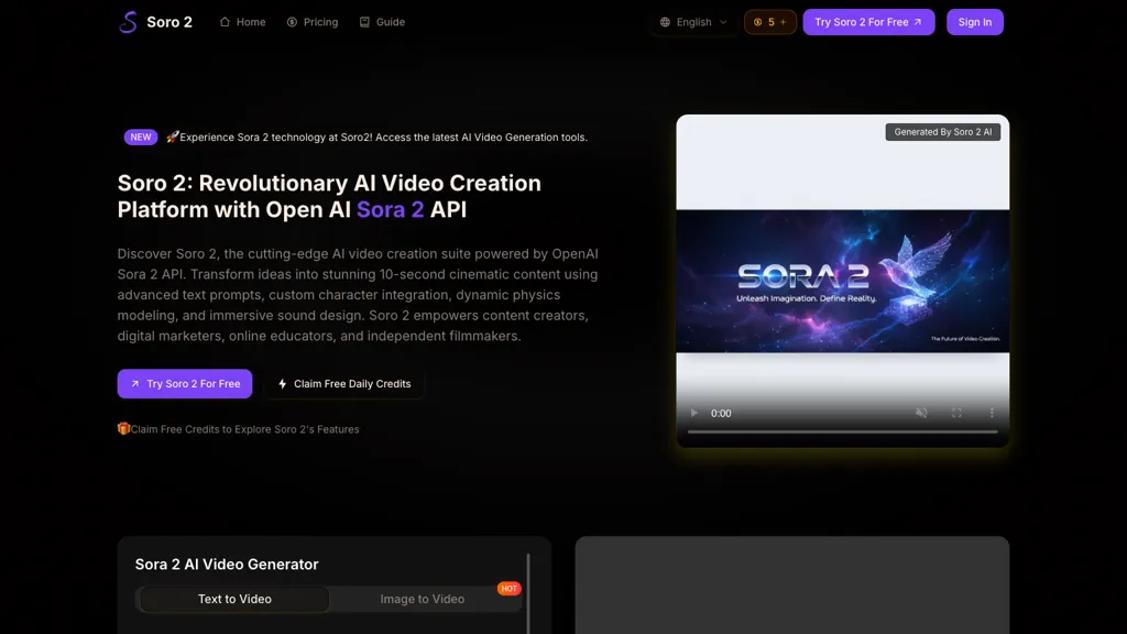 Soro 2 screenshot