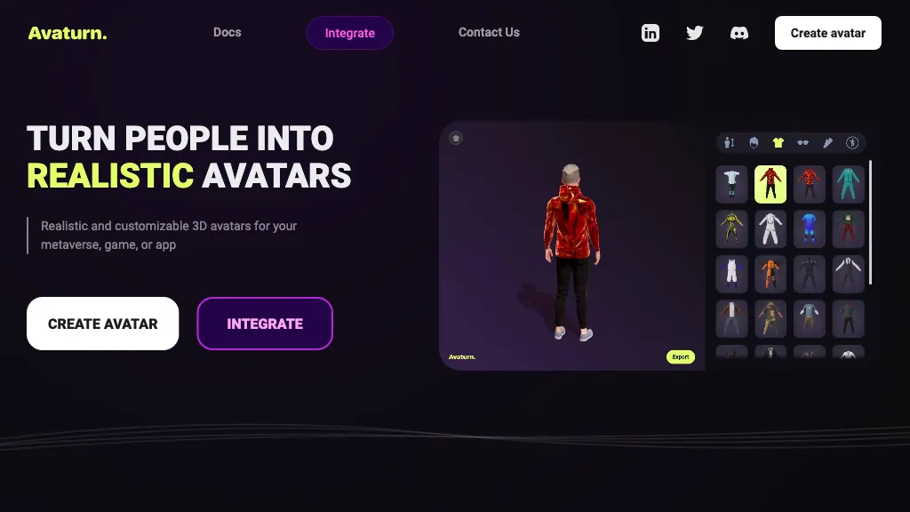 Avaturn screenshot