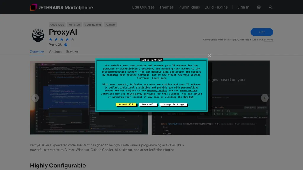 CodeGPT screenshot