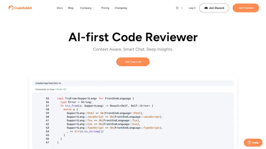 Coderabbit screenshot