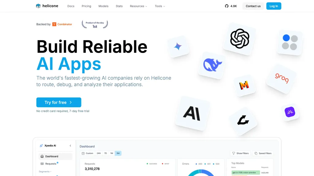 Helicone.ai screenshot
