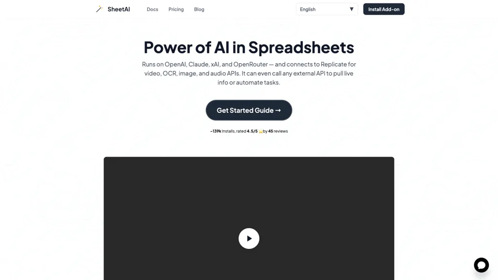 SheetAI screenshot