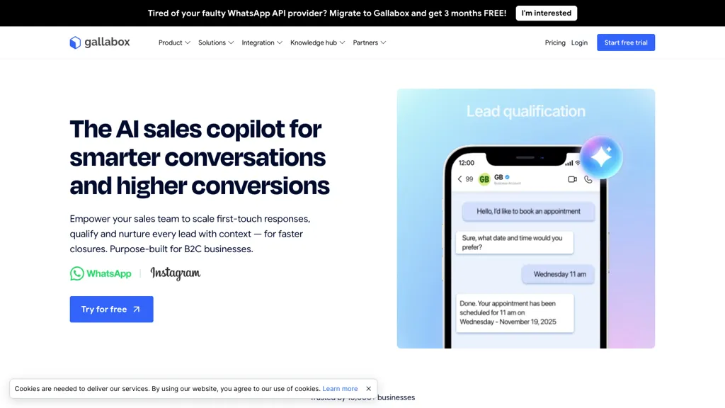 Gallabox screenshot