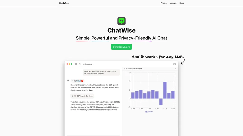 ChatWise screenshot