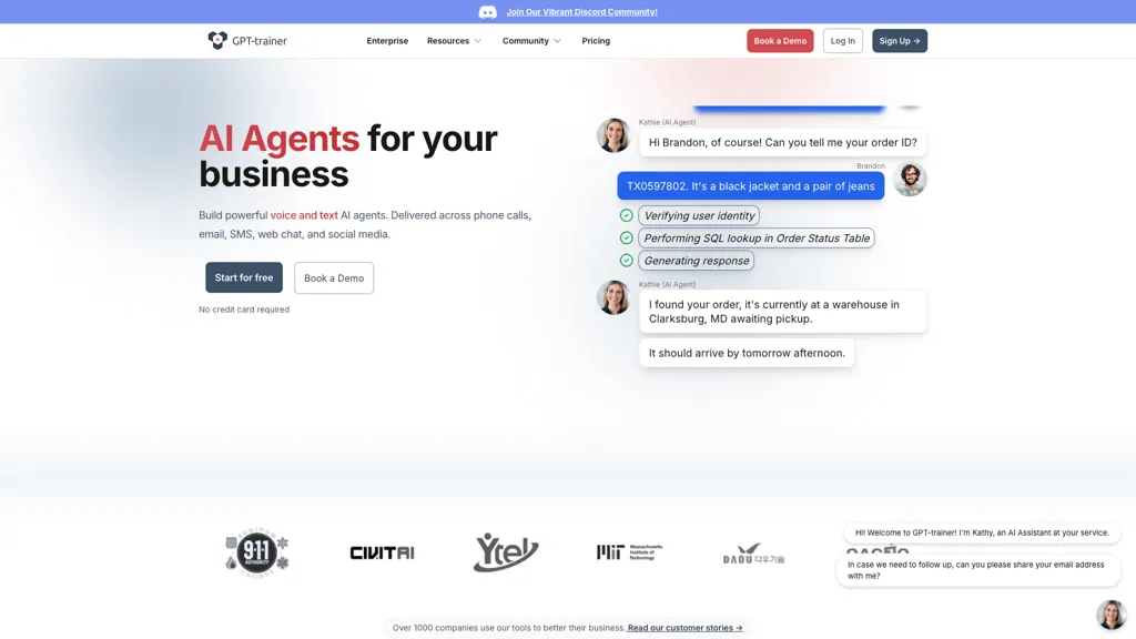 GPT-trainer screenshot
