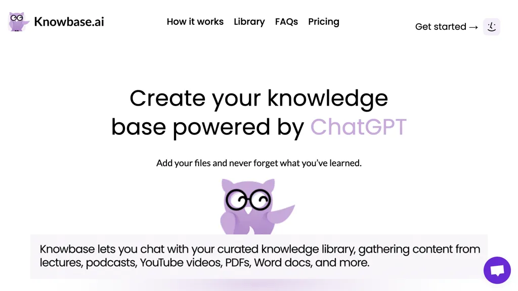 Knowbase screenshot