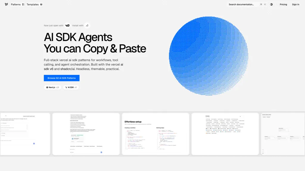 AI SDK AGENTS screenshot