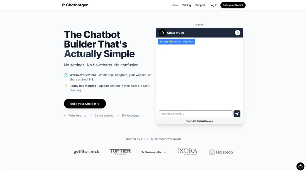 ChatbotGen screenshot
