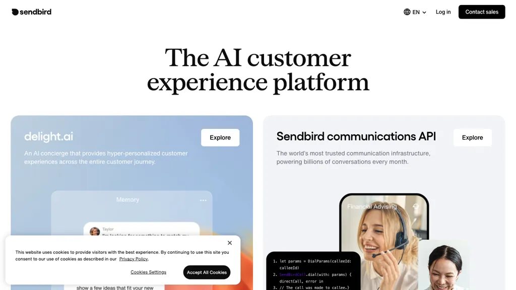 Sendbird screenshot