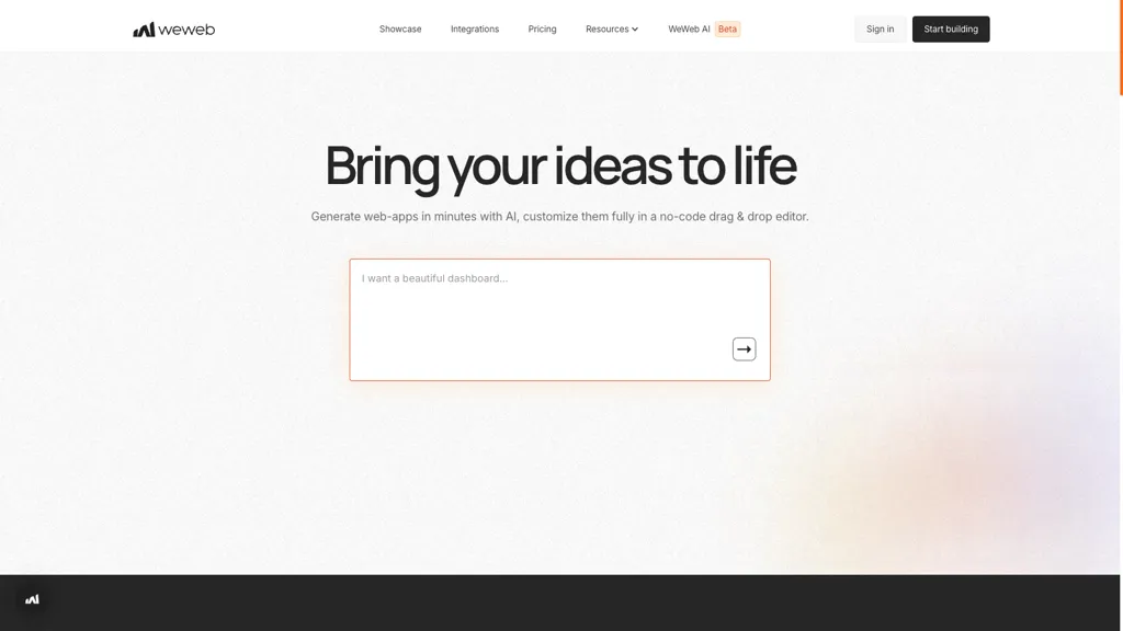 WeWeb screenshot