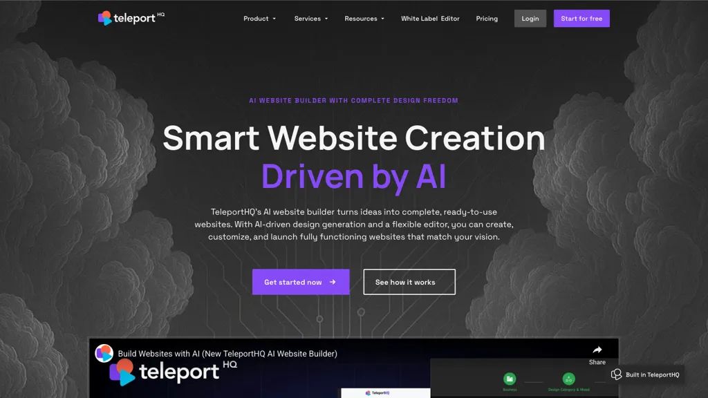 TeleportHQ screenshot