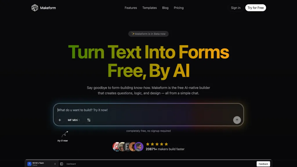 Makeform screenshot