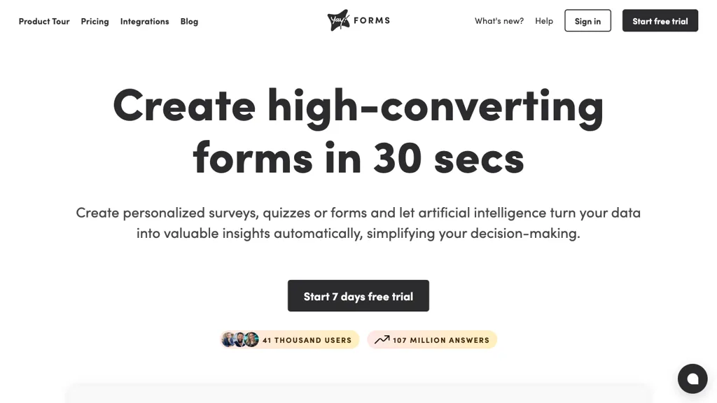 Yay! Forms screenshot