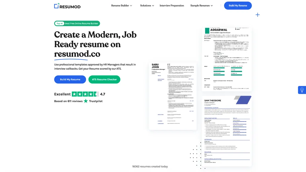 Resumod screenshot