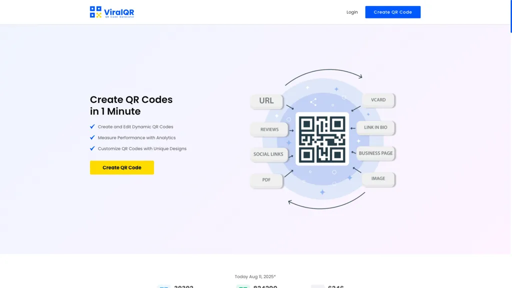 ViralQR screenshot