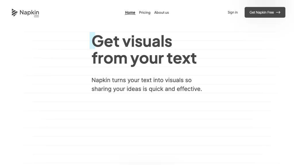 Napkin.ai screenshot