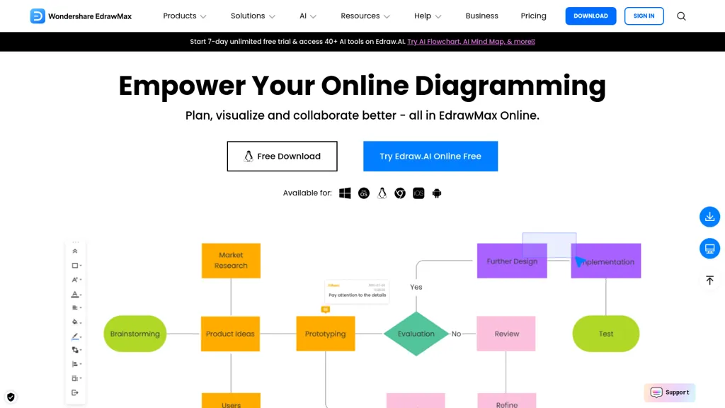 EdrawMax.com screenshot