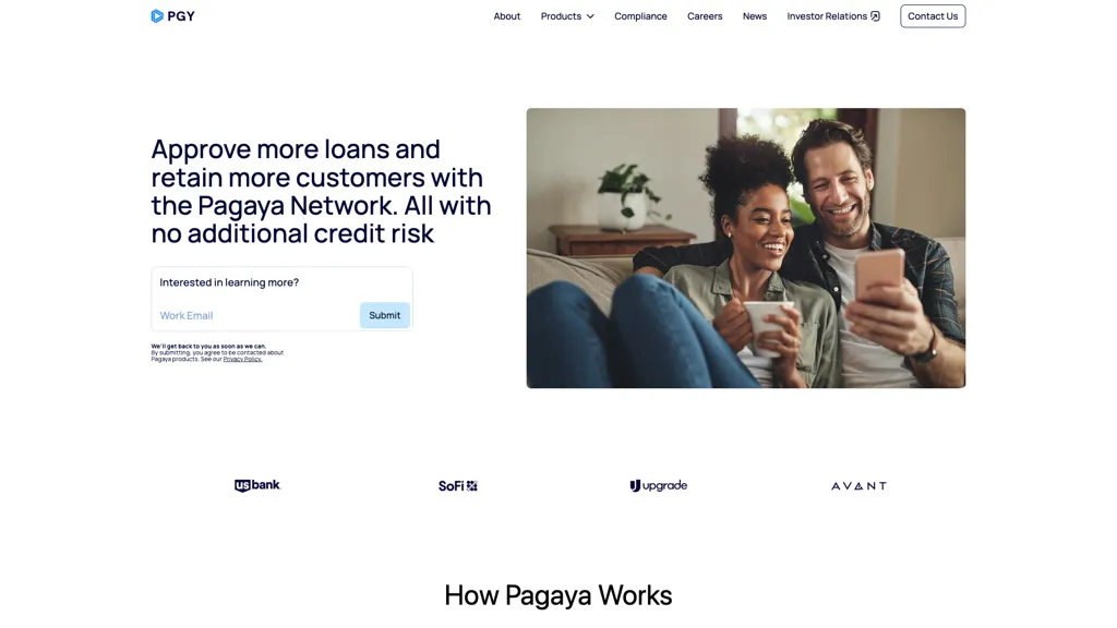 Pagaya.com screenshot