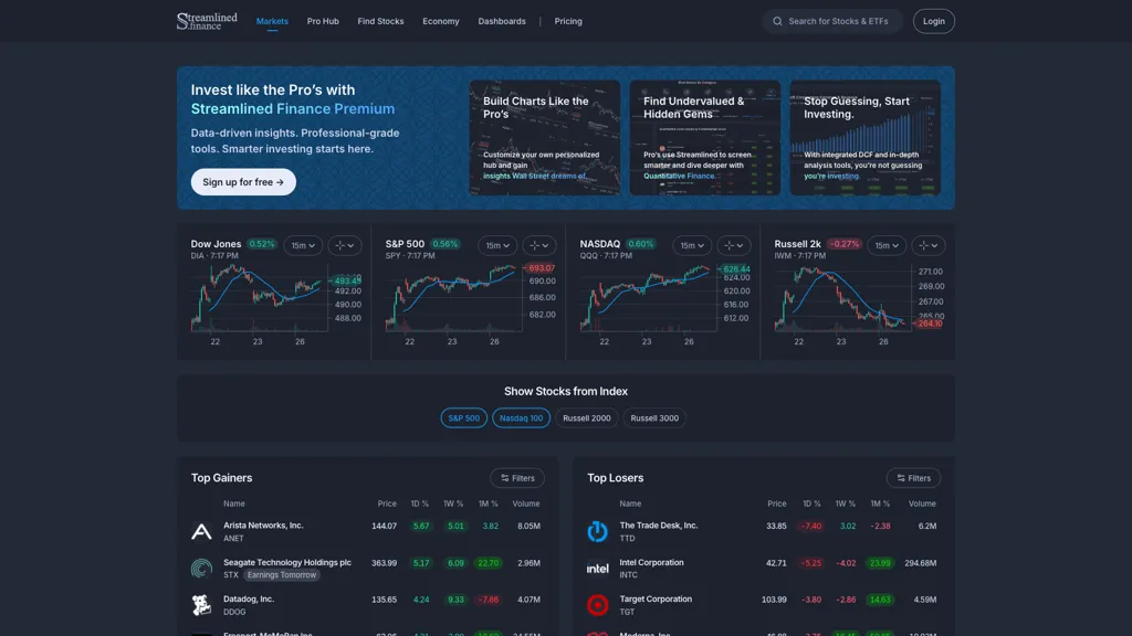 Streamlined Finance screenshot