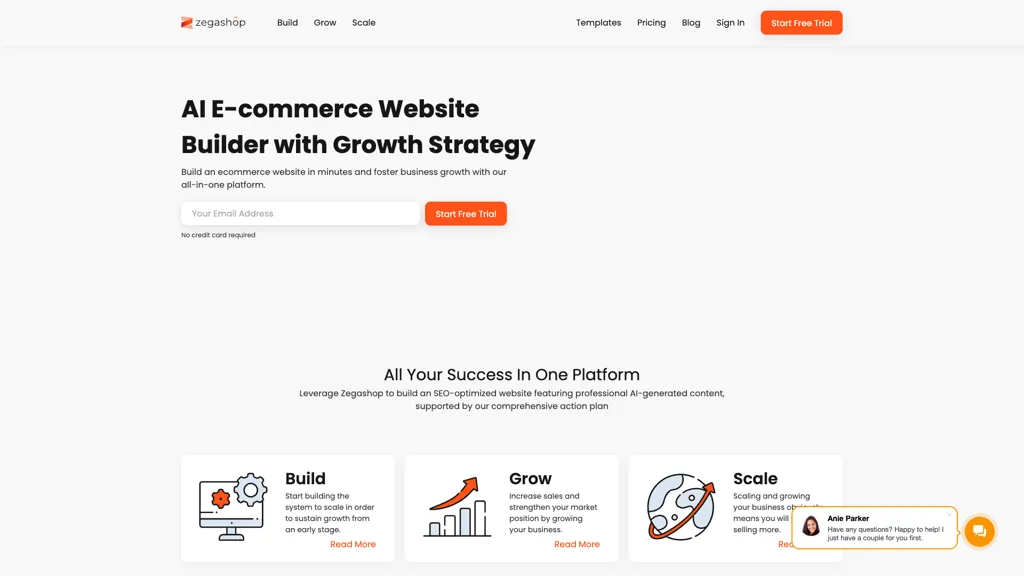 Zegashop screenshot