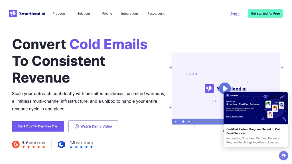 Smartlead screenshot