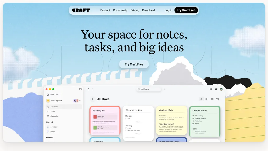 Craft screenshot