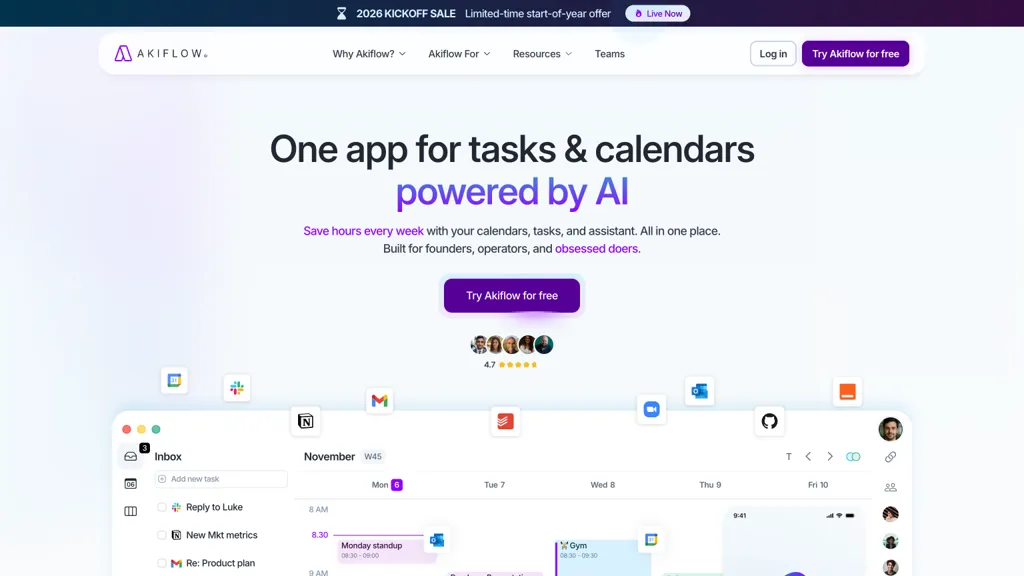 Akiflow screenshot