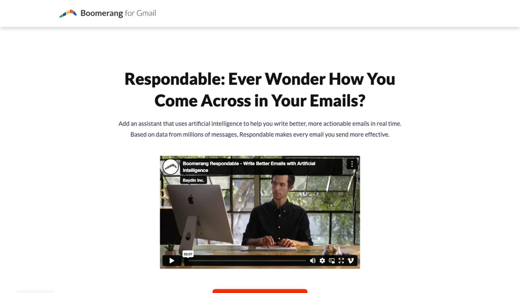 Respondable screenshot