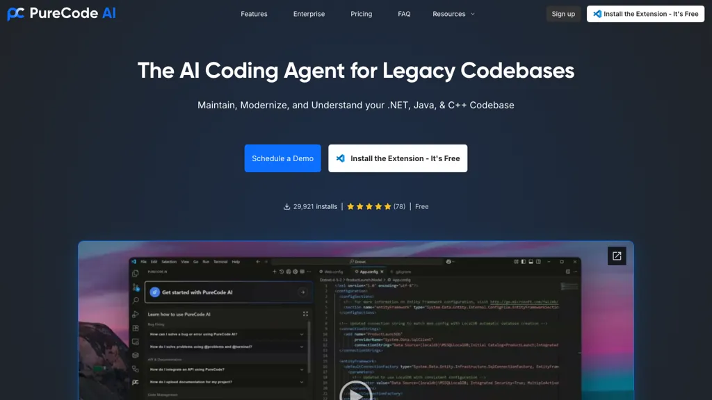 PureCode AI screenshot