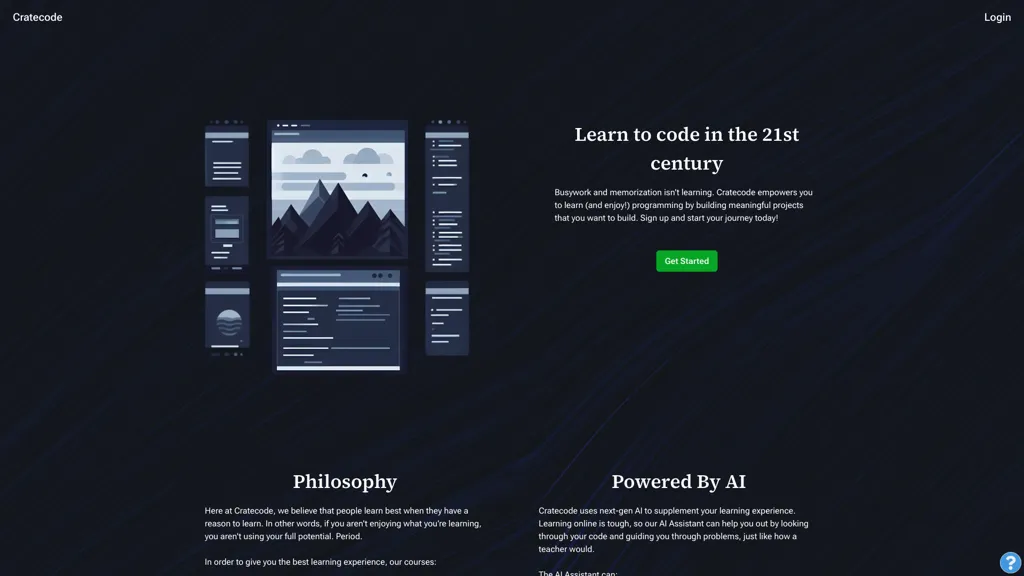Cratecode screenshot