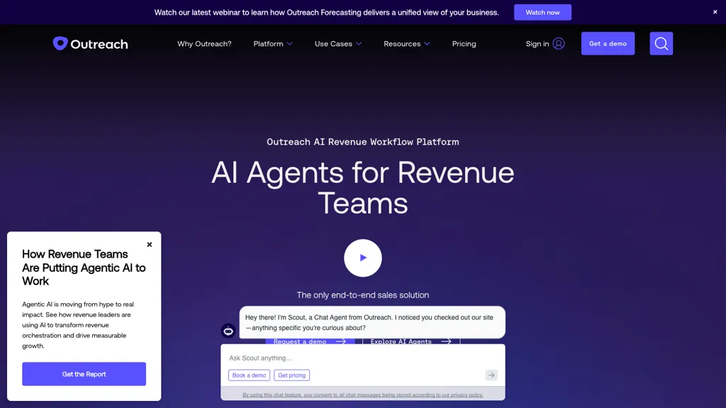 Outreach screenshot