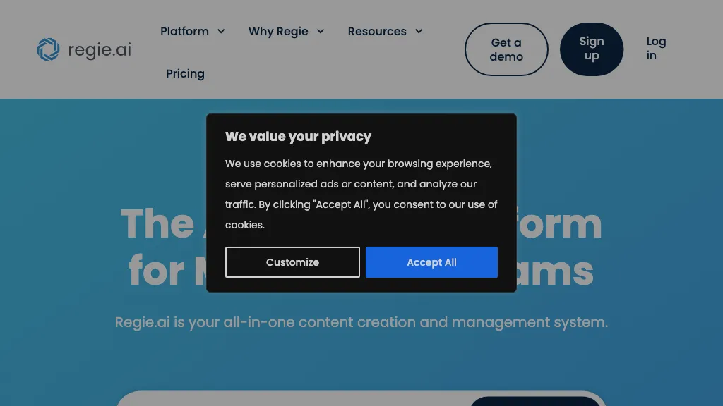 Regie screenshot