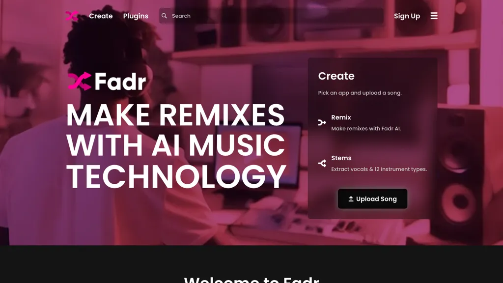 Fadr screenshot