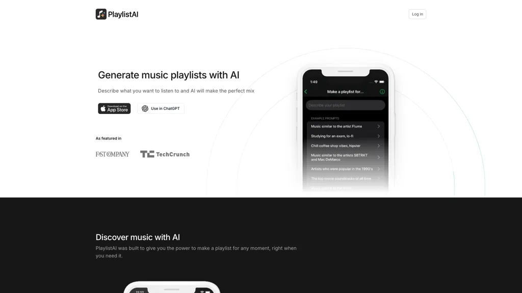 PlaylistAI screenshot