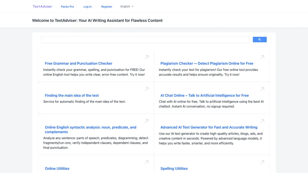 textadviser.com screenshot