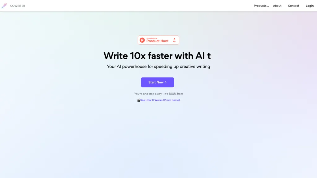 Cowriter screenshot
