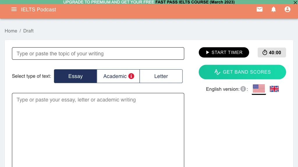 IELTS Podcast screenshot