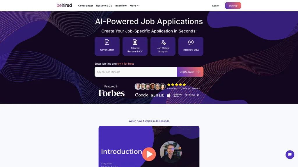 Behired screenshot